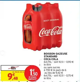 Intermarché Hyper Coca-Cola Boisson Gazeuse Standard offre