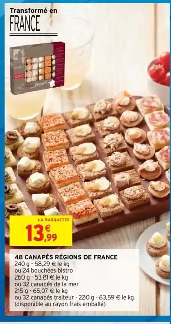 48 Canapés Régions de France
