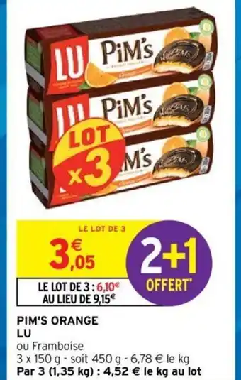 Intermarché Hyper Lu Pim's Orange offre