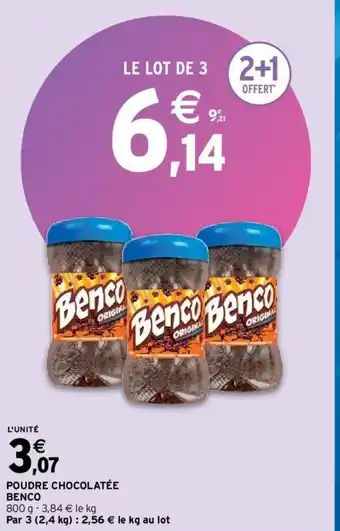 Intermarché Hyper Benco Poudre Chocolatée offre