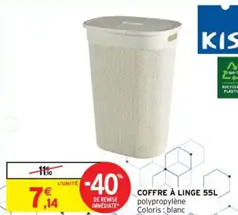 Intermarché Hyper Coffre à Linge 55L offre