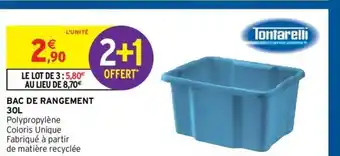 Intermarché Hyper Bac de Rangement 30L offre
