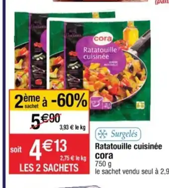 Cora x Carrefour Ratatouille cuisinée Cora offre