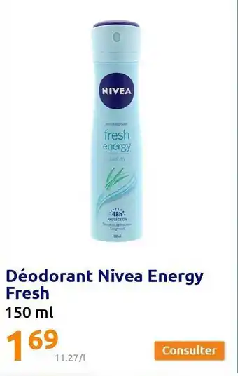 Action Déodorant Nivea Energy Fresh offre