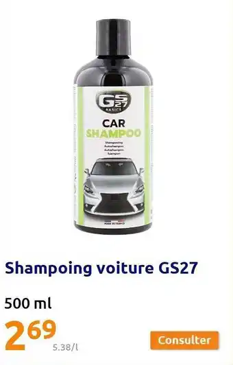 Action Shampoing Voiture Gs27 offre