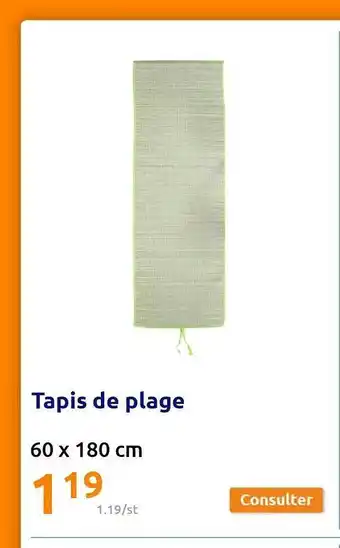 Action Tapis De Plage offre
