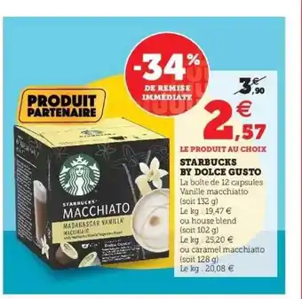 Hyper U Starbucks By Dolce Gusto offre