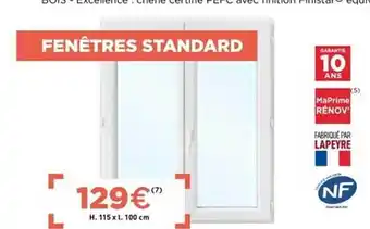 Lapeyre Fenêtres Standard offre