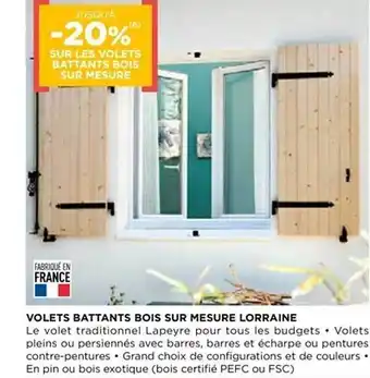 Volets Battants Bois Sur Mesure Lorraine