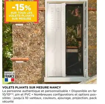 Volets Pliants Sur Mesure Nancy