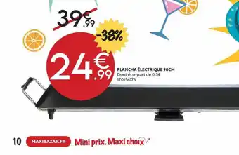 Maxi Bazar Plancha électrique 90 Cm offre