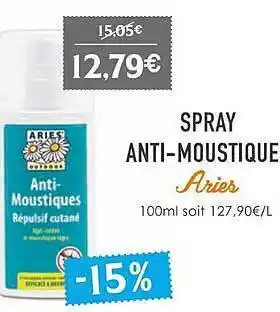 Naturalia Spray Anti-moustique Aries offre