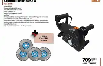 Rainureuse Sf150 2,3 W Golz