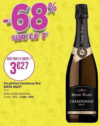 Roche mazet vin pétillant chardonnay brut