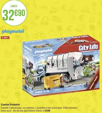 Géant Casino Playmobil camion poubelle offre