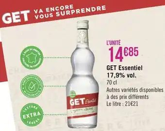 Géant Casino Get get essentiel 17,9% vol. offre