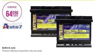 Auto7 batterie auto