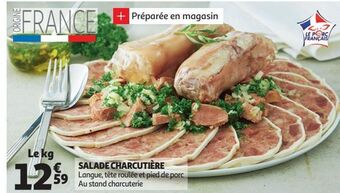 Auchan Salade charcutière offre