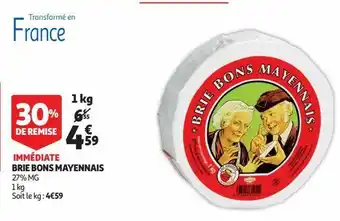 Auchan Brie bons mayennais offre