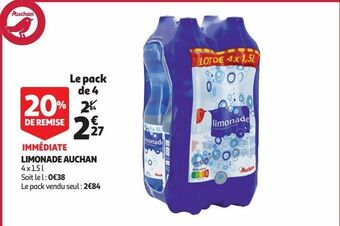 Auchan Limonade auchan offre