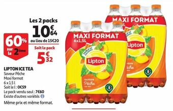Auchan Lipton ice tea offre