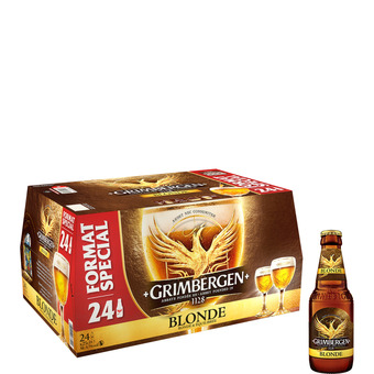 Auchan Bière blonde grimbergen offre