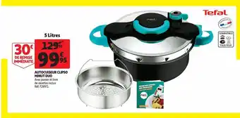 Auchan Autocuiseur clipso minut duo offre