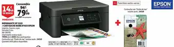Auchan Imprimante xp 3155 + cartouche noire n°603 epson offre