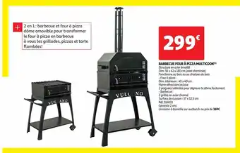 Auchan Barbecue four à pizza multicook(1) offre