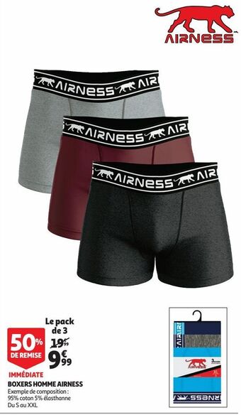 Auchan Boxers homme airness offre