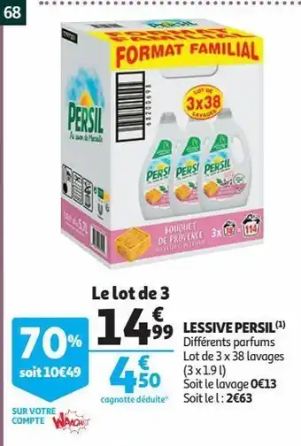 Auchan Lessive persil offre