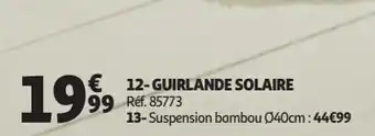 Auchan Guirlande solaire offre