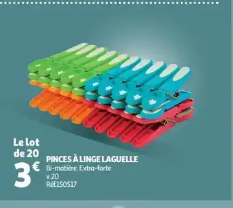 Auchan Pinces à linge laguelle le lot de 20 offre