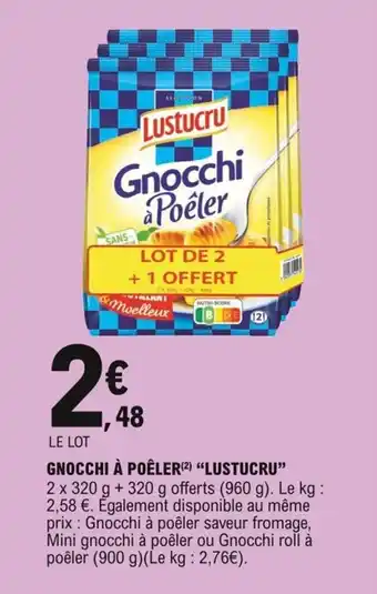 E.Leclerc Gnocchi à Poêler Lustucru offre