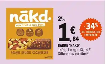 E.Leclerc Barre Nakd offre