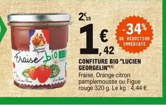 E.Leclerc Confiture Bio Lucien Georgelin offre
