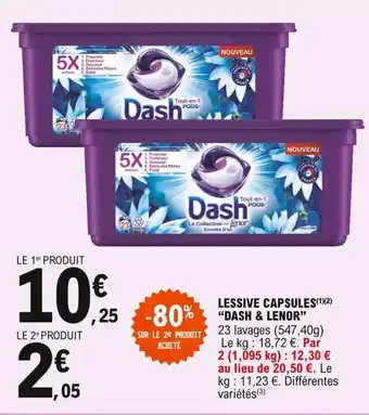 E.Leclerc Dash & Lenor Lessive Capsules offre