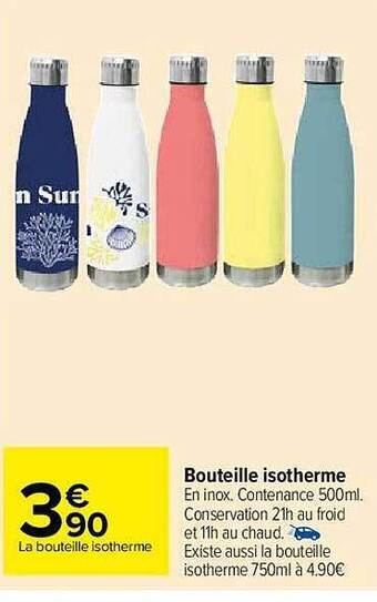 Carrefour Market Bouteille Isotherme offre