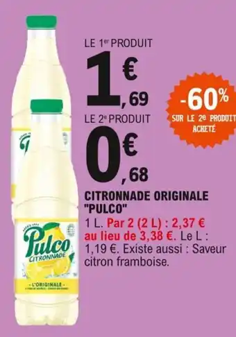 E.Leclerc "PULCO" citronnade originale offre