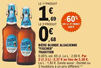 "FISCHER" TRADITION Bière blonde alsacienne