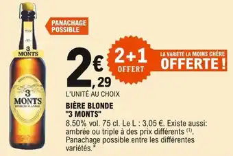 E.Leclerc "3 MONTS" bière blonde offre