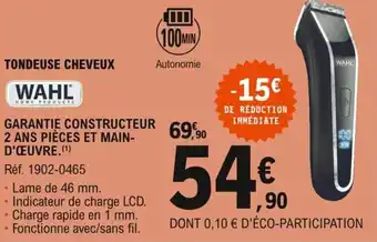E.Leclerc WAHL tondeuse cheveux offre