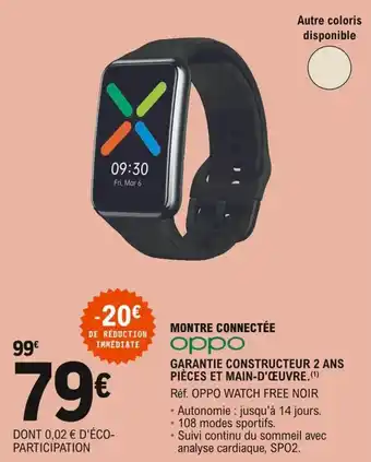 E.Leclerc OPPO montre connectée offre