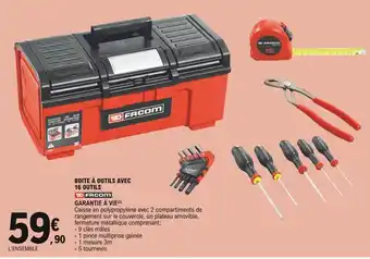 FACOM Boite à outils avec 16 outils