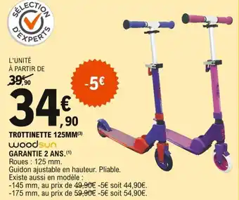 WOODSUN trottinette 125MM