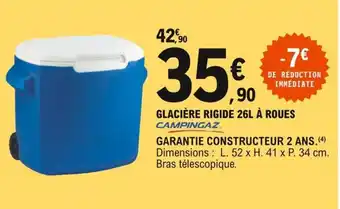 E.Leclerc CAMPINGAZ glacière rigide 26L à roues offre