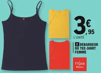 E.Leclerc TISSAIA debardeuse ou tee-shirt femme offre