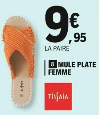 E.Leclerc TISSAIA mule plate femme offre