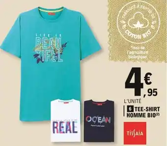 E.Leclerc TISSAIA tee-shirt homme bio offre