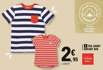 E.Leclerc TISSAIA tee-shirt enfant bio offre